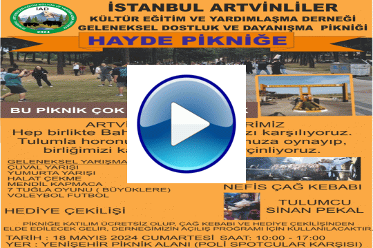 İSTANBUL ARTVİNLİLER DERNEĞİ GEZİ PROGRAMI